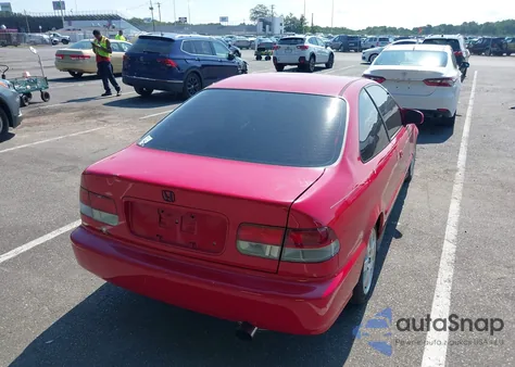 1998 Honda Civic Ex из США, поврежденный, VIN 1HGEJ8148WL093703